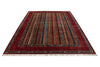 7x10 Red and Multicolor Turkish Tribal Rug