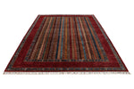 7x10 Red and Multicolor Turkish Tribal Rug