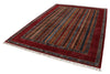 7x10 Red and Multicolor Turkish Tribal Rug