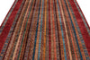 7x10 Red and Multicolor Turkish Tribal Rug