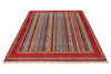 5x8 Multicolor and Red Turkish Tribal Rug