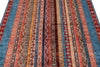 5x7 Multicolor and Red Turkish Tribal Rug