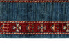 5x7 Multicolor and Red Turkish Tribal Rug