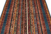 4x6 Multicolor and Blue Turkish Tribal Rug