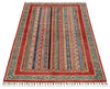 3x5 Multicolor and Red Turkish Tribal Rug