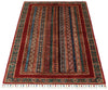 3x5 Multicolor and Red Turkish Tribal Rug