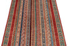 3x5 Multicolor and Red Turkish Tribal Rug