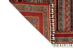 3x5 Multicolor and Red Turkish Tribal Rug