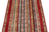 3x4 Multicolor and Red Turkish Tribal Rug