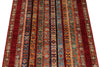 3x4 Multicolor and Red Turkish Tribal Rug