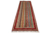 3x10 Multicolor and Red Turkish Tribal Runner
