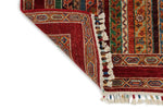 3x10 Multicolor and Red Turkish Tribal Runner