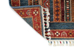 2x8 Multicolor and Blue Turkish Tribal Runner