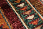2x8 Multicolor and Blue Turkish Tribal Runner