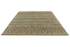 8x10 Ivory and Brown Turkish Tribal Rug