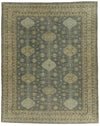 12x15 Charcoal and Beige Turkish Tribal Rug