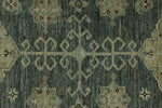 12x15 Charcoal and Beige Turkish Tribal Rug