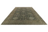 12x15 Charcoal and Beige Turkish Tribal Rug