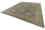 12x15 Charcoal and Beige Turkish Tribal Rug