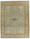 12x15 Light Blue and Light Brown Turkish Tribal Rug