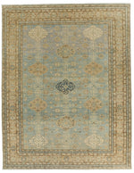 12x15 Light Blue and Light Brown Turkish Tribal Rug