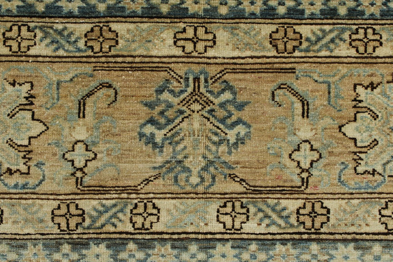 12x15 Light Blue and Light Brown Turkish Tribal Rug