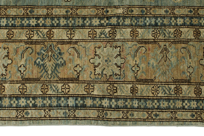 12x15 Light Blue and Light Brown Turkish Tribal Rug