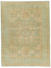 9x12 Gray and Light Blue Turkish Tribal Rug