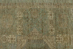 9x12 Gray and Light Blue Turkish Tribal Rug