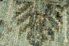 7x10 Light Blue and Ivory Turkish Tribal Rug