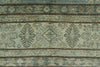 7x10 Light Blue and Ivory Turkish Tribal Rug