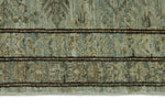 7x10 Light Blue and Ivory Turkish Tribal Rug