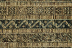9x12 Light Blue and Light Brown Turkish Tribal Rug