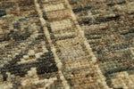 9x12 Light Blue and Light Brown Turkish Tribal Rug