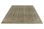 9x12 Light Blue and Light Brown Turkish Tribal Rug