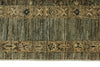 9x12 Light Blue and Light Brown Turkish Tribal Rug