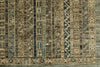 9x12 Light Blue and Light Brown Turkish Tribal Rug