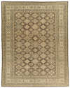 12x15 Light Brown and Ivory Turkish Tribal Rug