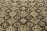 12x15 Light Brown and Ivory Turkish Tribal Rug