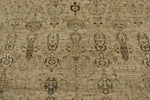 9x12 Ivory and Ivory Turkish Tribal Rug