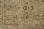 9x12 Ivory and Ivory Turkish Tribal Rug