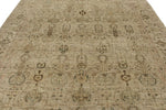 9x12 Ivory and Ivory Turkish Tribal Rug