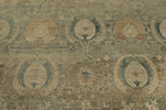 8x10 Gray and Ivory Turkish Tribal Rug