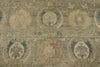 8x10 Gray and Ivory Turkish Tribal Rug