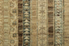 8x10 Brown and Multicolor Turkish Tribal Rug