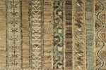 8x10 Brown and Multicolor Turkish Tribal Rug