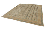 8x10 Brown and Multicolor Turkish Tribal Rug