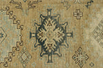 12x15 Brown and Ivory Turkish Tribal Rug