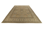 12x15 Brown and Ivory Turkish Tribal Rug