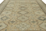 12x15 Brown and Ivory Turkish Tribal Rug